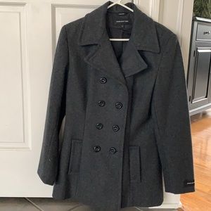Jones New York grey pea coat